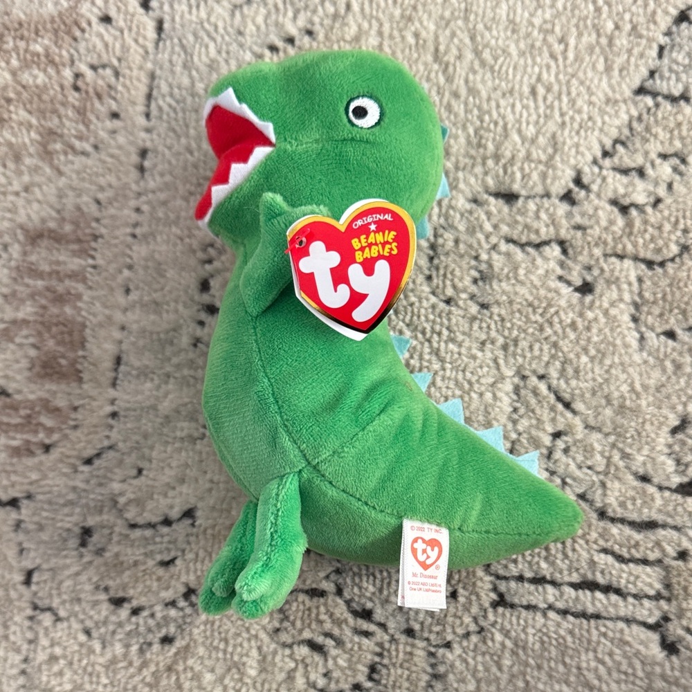 Ty Beanie Babies Green Peppa Pig Dinosaur Plush